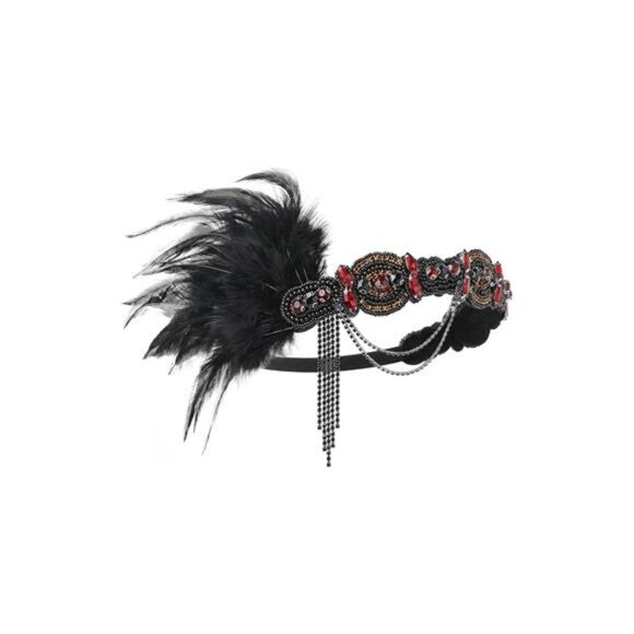Flapper Headband Roaring 20s Gatsby Headpiece 04 - Picture 6 of 6